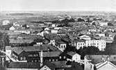Vy mot norr efter teaterbranden, före 1884