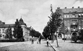 Kungsgatan mot norr från Rudbecksgatan, 1910-1918