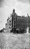 Sydvästra hörnet Rudbecksgatan Drottninggatan, ca 1900