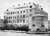 Västra fasaden på Örebro slott, före 1897
