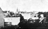 Utsikt från öster mot Nikolaikyrkan och Stora hotellet, 1890-1905