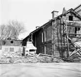 Förberedelser för flyttning av Tenngjutargården, april 1957