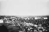 Flygfoto över byggarbete vid rostaområdet, 1940-tal