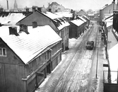 Drottninggatan mot norr från Källgränd, 1955