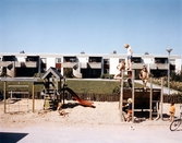 Lekplats i Västhaga bostadsområde, 1970-1975