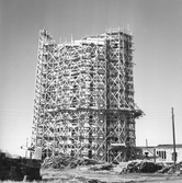 Byggnation av höghuset i Rosta centrum, 1947-1952