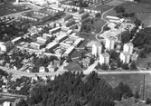 Flygfoto över Norrby, 1960-tal