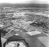 Flygfoto över Örebro, 1967