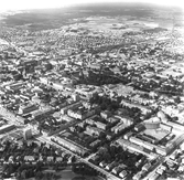 Flygfoto över Örebro från sydöst, 1967