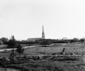 Utsikt från Blåsbopaviljongen i Västerås på 1870-talet.