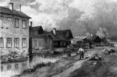 Akvarell av R. Gagge,1868, Västerås.