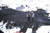 Arbetare på grusbädd i Brickebacken, 1968