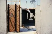 Väggar av cement i Brickebacken, 1968
