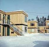 Trappa till studentlägenhet i Brickebacken, 1970