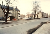 Vy mot nordväst från hörnet Malmgatan - Norrgatan, 1982