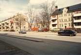 Lövstagatans östra sida mot norr, 1982
