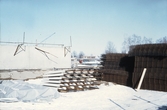 Byggmaterial infor nybyggnation av Vivalla, 1970