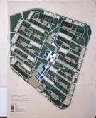 Ritning över bostadsområdet Vivalla, 1970