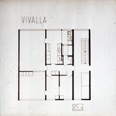 Lägenhetsritning från Vivalla, 1970