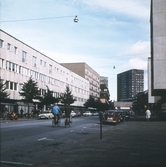 Drottninggatan mot norr från södra allén, 1968-1969