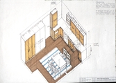 Förslag till kök inför projektering i Brickebacken, 1968