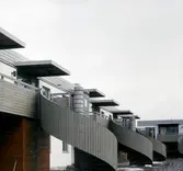 Runda trappor till övervåningen i Västhaga, 1971