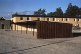 Nybyggda hyreshus och carport, 1970-tal