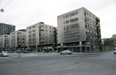 Sydöstra hörnet Rudbecksgatan - Fabriksgatan, 1970