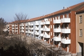 Hyreshus från gårdssidan på Engelbrektsgatan 44-54, 1970