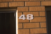 Fastightesnummer på Ekenäsvägen 48. 1970