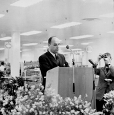 Talare vid invigning av varuhuset Krämaren, 1963-03-25