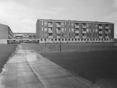 Hyreshus i gårdsbildning i Varberga, 1966