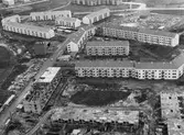 Flygbild över byggnation av Tybble bostadsområde, 1958