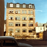 Rivning av Örebro skobandsfabrik, 1974