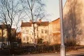 Rivningshus i hörnet Ånäsgatan och Karlslundsgatan, 1975