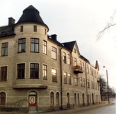 Rivningshus i hörnet Hertig Karls allé 4-8 och Ånäsgatan 9, 1975