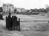 Tomt för nybyggnation i kvarteret Tunnbindaren, 1960-tal
