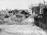 Byggnadstomt mot Drottninggatan, 1958-1959