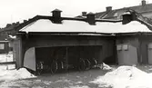 Cykelställ med tak på Hertig Karls allé 12, 1970-tal