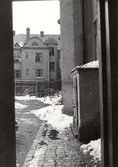 Utsikt mot lägenheter på Ånäsgatan 14, 1970-tal