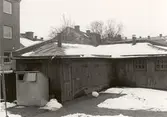 Förråd på innergård till Ringgatan 7, 1970-tal