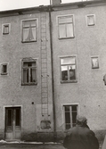 Ingång från bakgården på Tegelgatan 3, 1970-tal