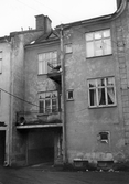 Balkonger mot innergården på karlslundsgatan 16, 18, 1970-tal