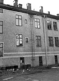 Brandstege på fasad på Karlslundsgatan 20, 1970-tal
