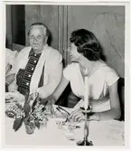 Vänersborg, Fredriksbergs pensionat. Beda Sunnerdahl firas på sin 80-årsdag