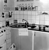Kök i lägenhet på Sturegatan 52, 1970-tal