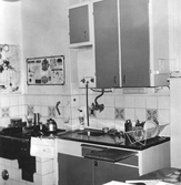 Kök i hyreshus på Södra Sofiagatan 26, 1970-tal