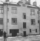 Innergård till hyreshus på Kungsgatan 58, 1970-tal