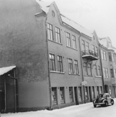 Hyreshus på Köpmangatan 59 mot Södra Allén, 1970-tal