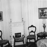 Kakelugn i hyreshuset på Lövstagatan 6 och Malmgatan 25, 1970-tal